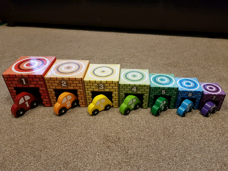 Melissa And Doug Nesting And Sorting Garage Cars In Chipping