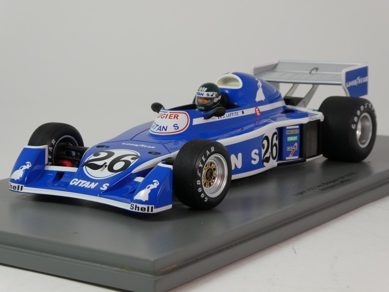 Spark Ligier JS7 #26 Jacques Laffite Winner Sweden GP 1977 1/18