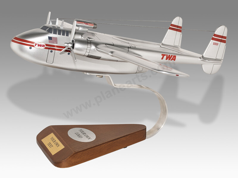 Fairchild C-82A Packet Flying Boxcar Trans World Airlines Wood Display Model
