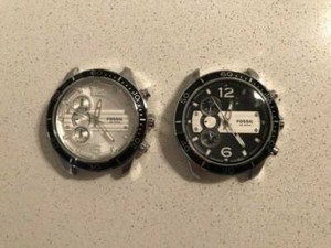 fossil watch pair