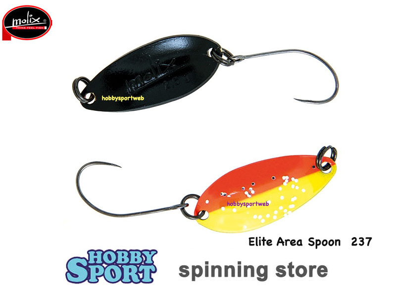 ELITE AREA SPOON MOLIX  COL. 237  GR 1,5  ESCA TROTA LAGO FIUME SPINNING