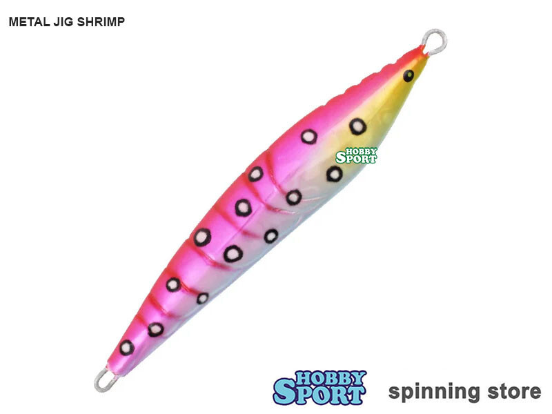 METAL JIG SHRIMP  120 GR PINK BARCA E SCOGLIERA SLOW PITCH E VERTICAL