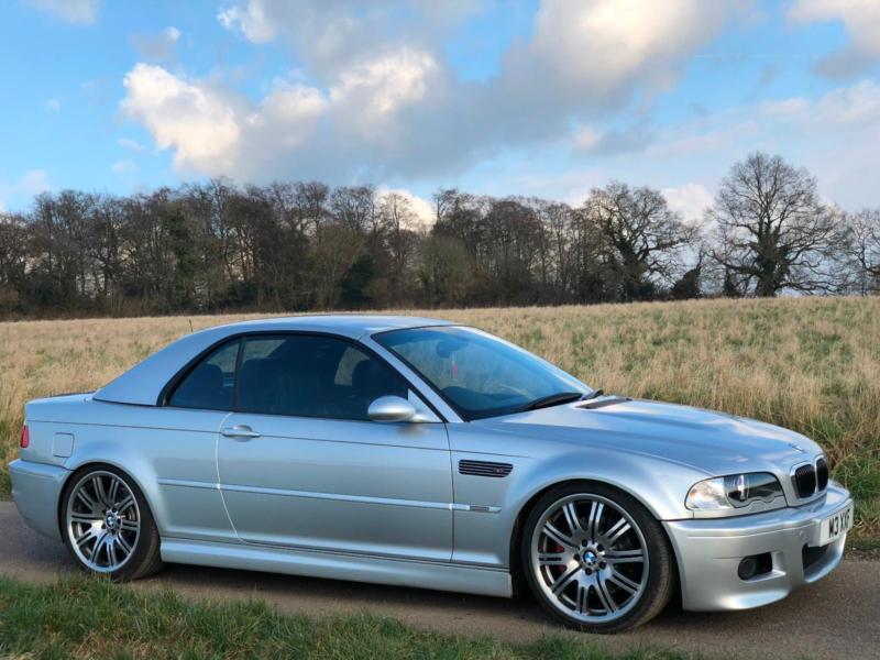 2003 [53] BMW M3 3.2 MANUAL CONVERTIBLE /CAB SILVER HARDTOP MASSIVE