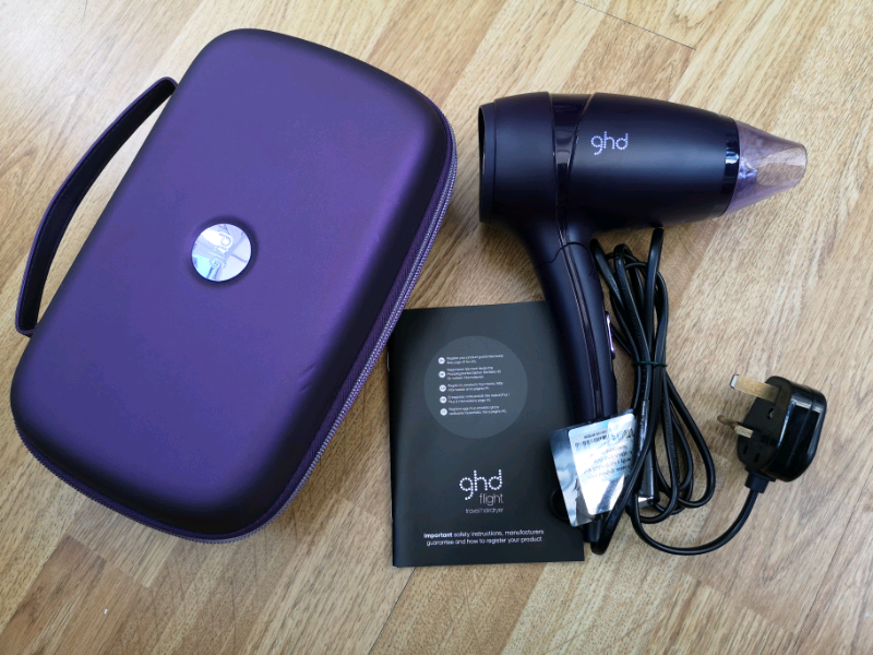 Limited edition ghd flight travel hair dryer + protective travel case