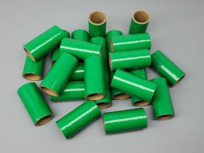 25pc 37mm Fireworks Heavy Wall Tubes 1" x 2-1/2" x 1/8" Gloss Green