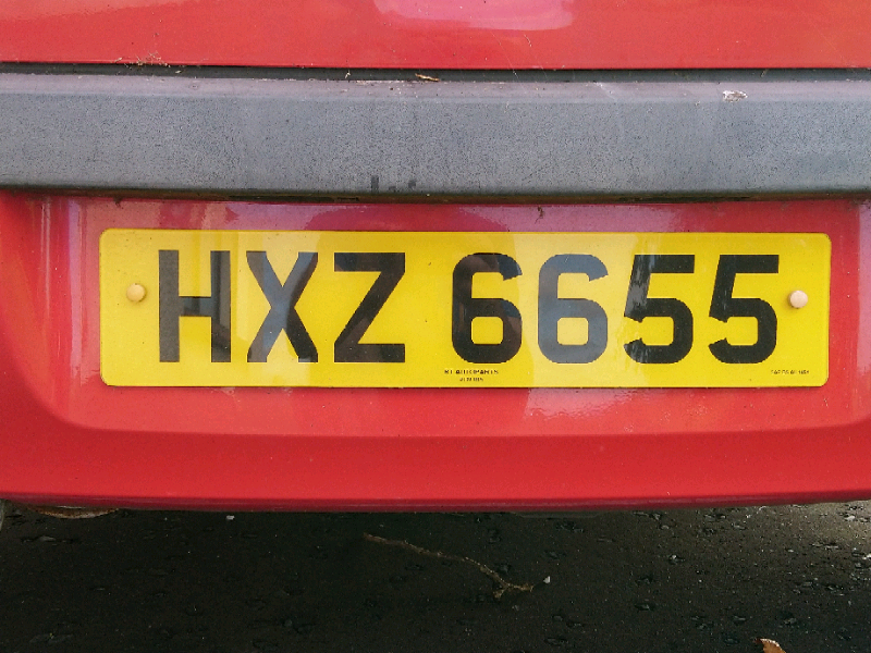 Number plate for sale HXZ 6655 number plate for sale HXZ 6655 in