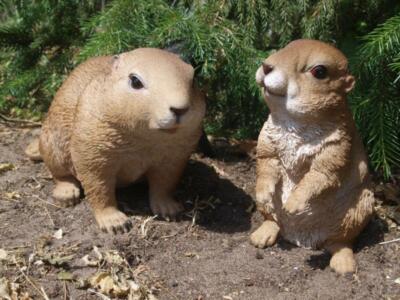 Deko Figur Murmeltier lebensecht Garten Wildtiere Präriehund  Hotant Vivid Arts