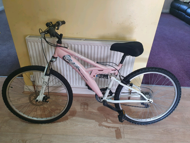 trax dual suspension bike