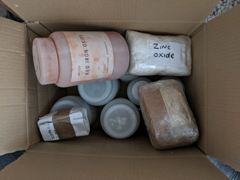 Large quantity of ceramic glaze raw materials for pottery in Victoria
