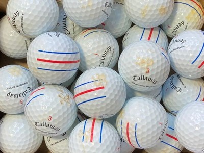 50 Callaway Chrome Soft Triple Track Golfbälle °B-Qualität° Lakeballs Training