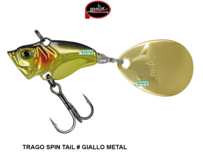 MOLIX TRAGO SPIN TAIL 14 GR COLORE 43 GIALLO METAL SPINNING BLACK BASS