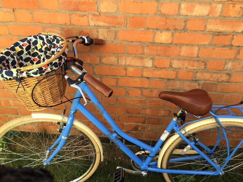 Vintage Style Victoria Pendleton Bicycle and Orla Kiely Basket in