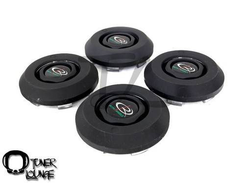 ROTA WHEELS CENTER CAPS BLACK FRANKIE 4 4PCS REPLACEMENT ZERO PLUS JMAG