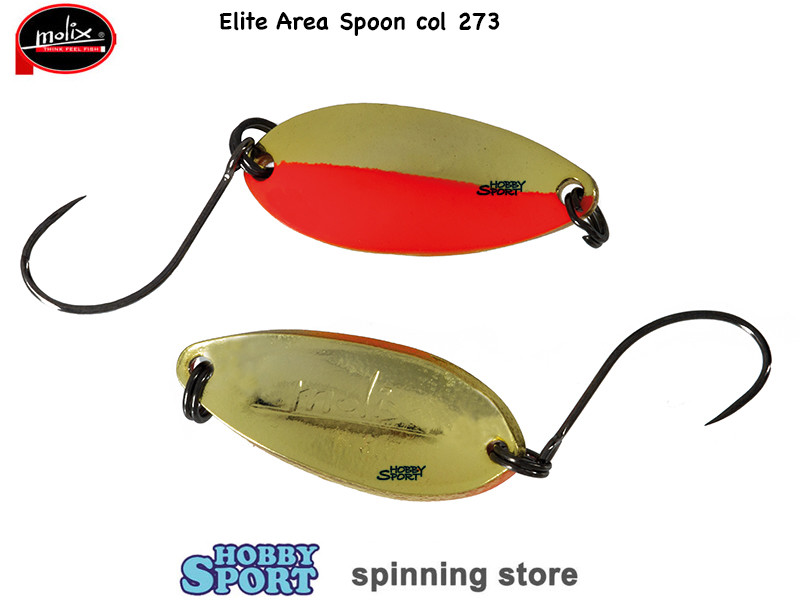ELITE AREA SPOON MOLIX COL 273 GOLD ORANGE   GR 2.5  ESCA TROTA LAGO FIUME