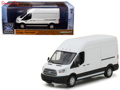 Greenlight Ford Transit Ext Van High Roof 2017 Oxford White 1:43 - Picture 1 of 3