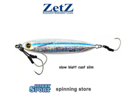 PALMS SLOW BLATT CAST SLIM 40 GR COL RA-160 METAL JIG  SLOW PITCH ZETS 76 MM