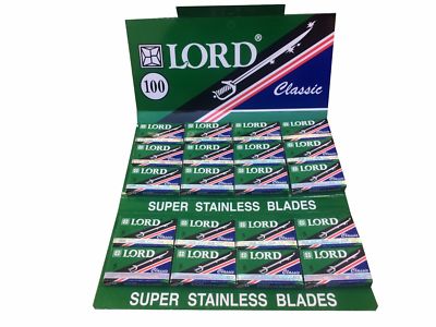 100 Lord Classic Super Stainless double edge razor blades
