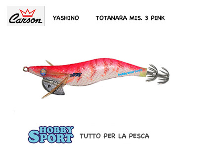 TOTANARA SQUID YASHINO MIS 3 COL. 017P PINK IN SETA  CARSON PESCA SEPPIA CALAMAR