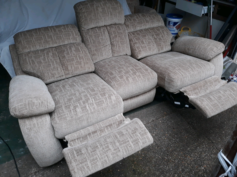 FREE DELIVERY Electric recliner light green fabric 3 