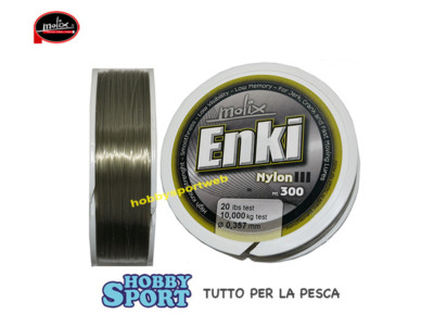 FILO MOLIX ENKI NYLON 300 MT DIAMETRO 0.357mm 20 LB PESCA CARPFISHING FONDO