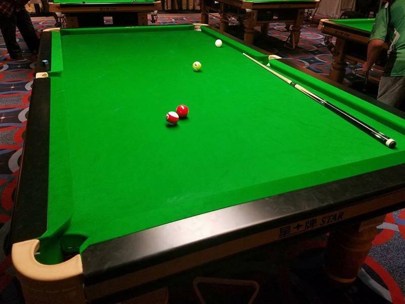 Lot of 4 STAR Billiards XingPai 9' Chinese Pool Table Tournament Used Billiard