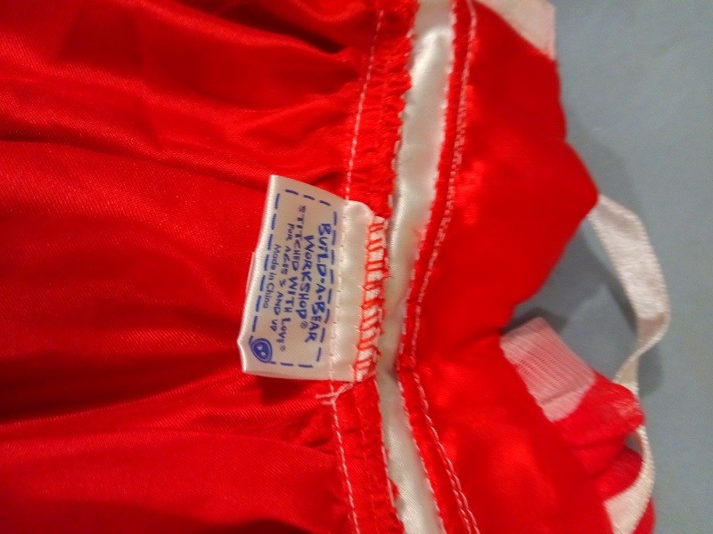 Build a Bear Workshop Heart Warming Red Layered Dress EUC