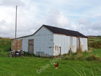Photo 6x4 Shed, hen and chicks in Portnalong The two chicks are almost hi c2009