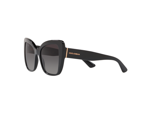 Pre-owned Dolce & Gabbana Sunglasses  Dg4348 501/8g Black Grey Gradient In Gray
