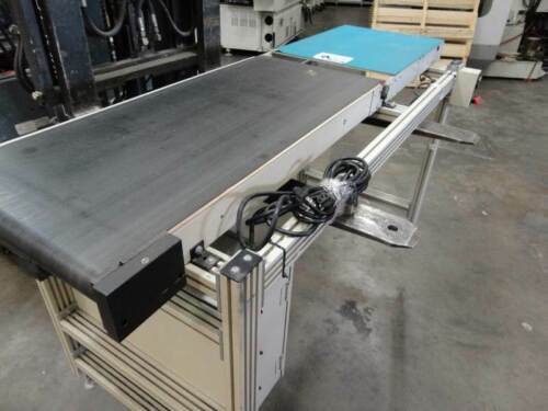 PCT 70" end of line flat belt conveyor w/ 30 day warranty