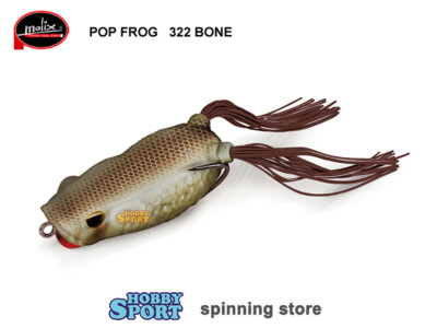 POP FROG  MOLIX  COL 322 BONE RATTLIN´ 18 GR 6,5 CM SPINNING BLACK BASS