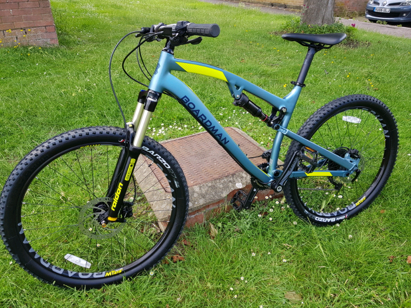 boardman mtr 8.8 full suspension mountain bike
