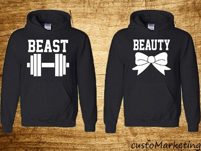 She is Mine He is Mine Cartoon LETTERS Couple Hoodie Cartoon Ears Couple Hoodies