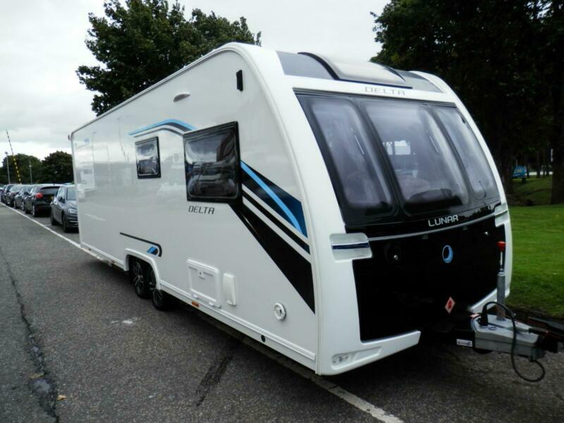 Lunar Delta RI Caravan, 4 berth, French Island Bed Caravan for sale