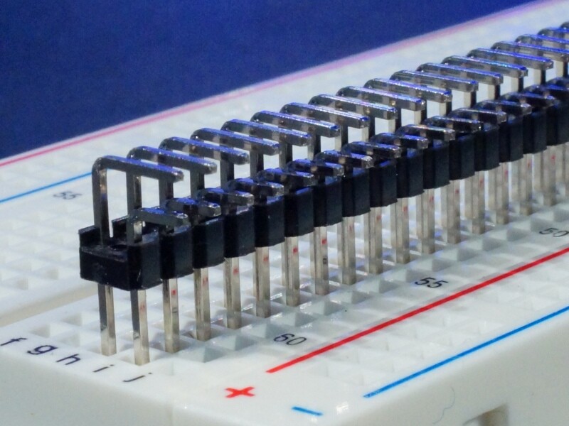 [5x] 2x40 Pin 2.54mm Right Angle double Row Male Pin Header Connector - 90 deg