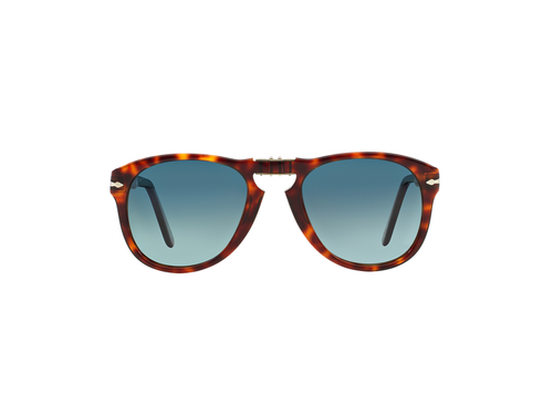 Pre-owned Persol Sunglasses  Po0714 Folding Crystal Blue Faded Polarized 24/s3
