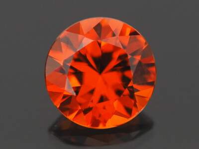 NATURAL MINE - 3.1-3.2 mm. ROUND BRILLIANT CUT ORANGE SAPPHIRE