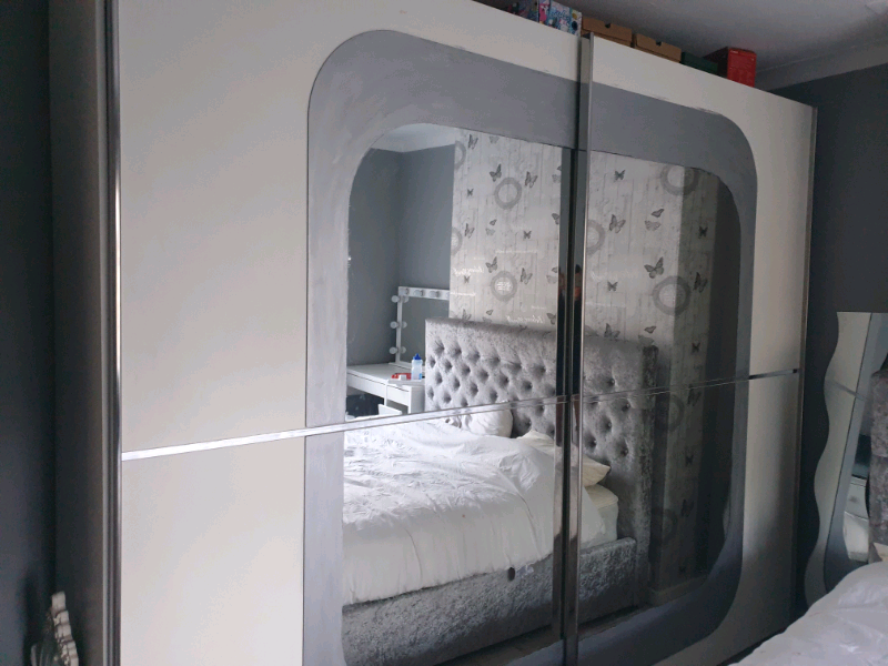 Sold White Mirrored Sliderobe In Andersonstown Belfast