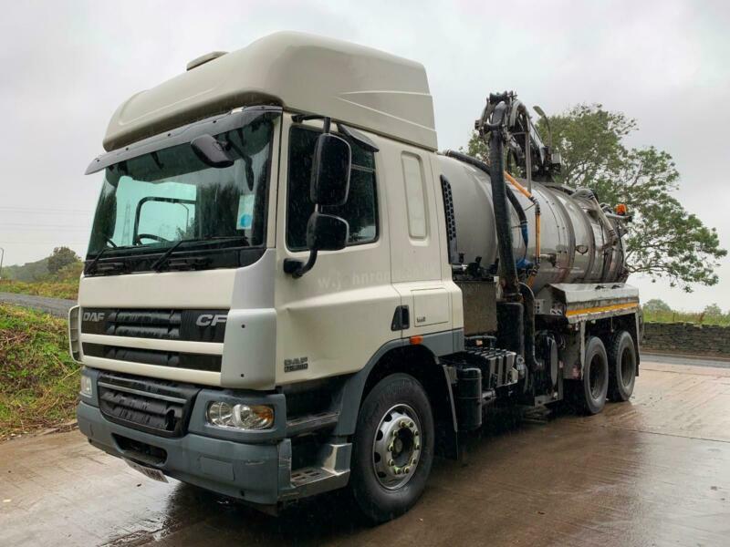 2008 58 DAF CF 75.360 6x4 WHALE 2800 gallon High pressure ...