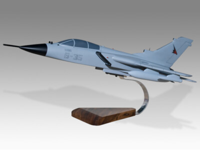 Panavia Tornado IDS Italian Air Force Solid Kiln Dried Mahogany Desktop Model