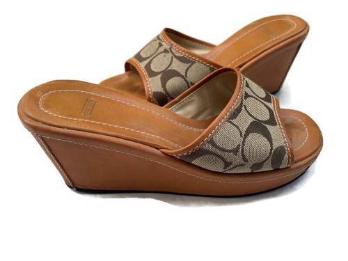 Coach on sale wedges sandals
