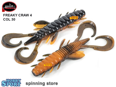 FREAKY CRAW 4" MOLIX COLORE 30 ORANGE PUMPKIN PESCA BLACK BASS LAGO FIUME