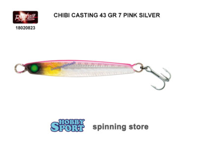 CHIBI CASTING 43 RAPTURE 7 GR  COL PS PINK SIL 18020823 SPINNING LAGO TROTA MARE