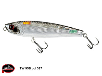 MOLIX TW 95B TOP WATER WTD 14 GR COLORE 327 CHROME SPINNING MARE LAGO ASPIO