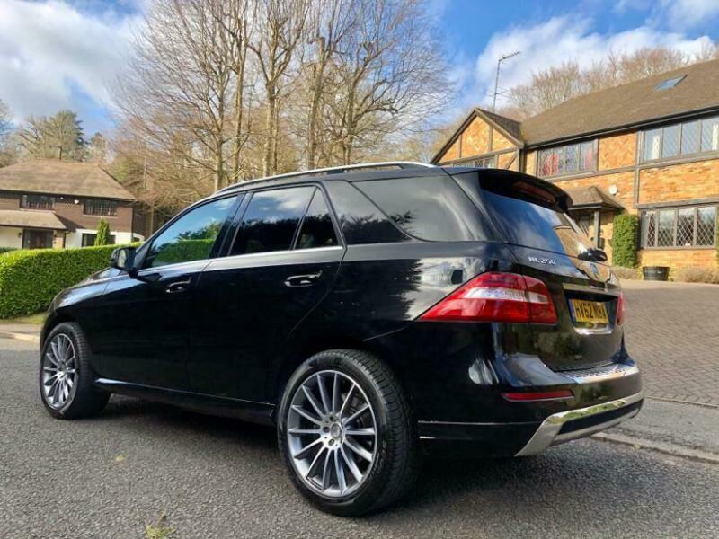 2013 62 MERCEDES ML 250 AMG SPORT AUTO Bluetec ML, GL Black 5dr Diesel 4x4 SUV in High