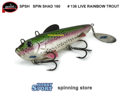 MOLIX SPIN SHAD 160 COLORE 136 LIVE RAINBOW TROUT  160 GR  PESCA SPINNING LUCCIO
