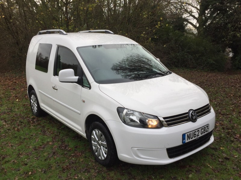 VW CADDY 5 Seater CREW VAN 1.6Tdi BLUEMOTION 2012 NO VAT in Bedford