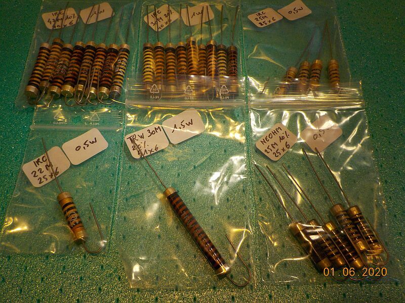 Resistances Metal Film - Diverses Marques - Nos Vintage - RÃ©Duction 20% Ã  4 Et +