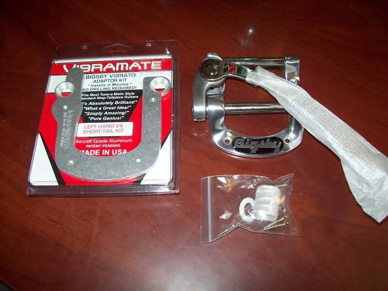 NEW LEFTY Bigsby B5 & Left-Handed V5 SHORT Vibramate Mount