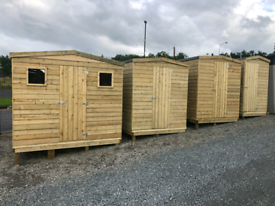 Garden wooden sheds & storage boxes 