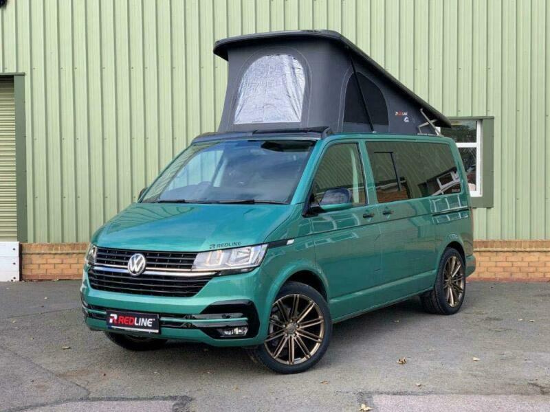 VW T6.1 Bay leaf Green Camper Van, Brand New Campervan Conversion 20